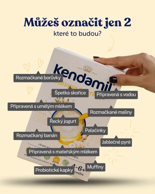 Co je tvůj zaručený tip při přípravě Kendamil kašičky? 👇💬 (PS: Špatná odpověď neexistuje 😉)